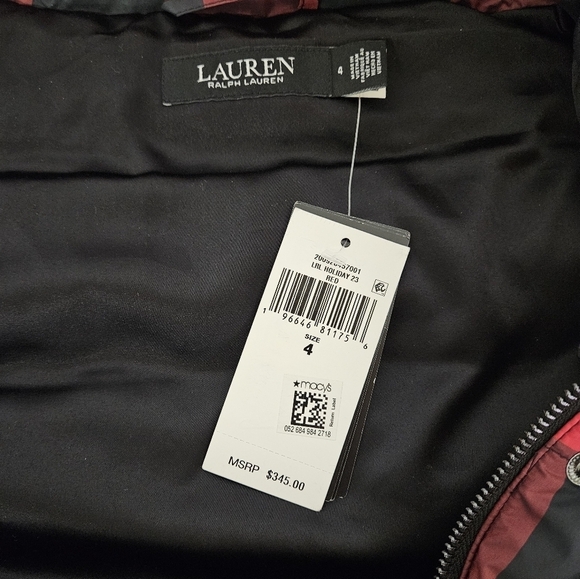 Lauren Ralph Lauren Black Label Buffalo Check Vest in Red and Black Sz 4 NWT - Picture 9 of 15